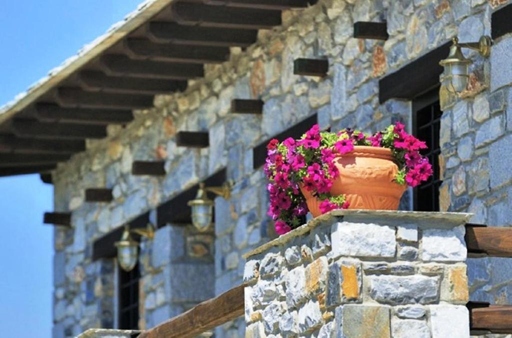 Prasino - Galazio Aparthotel Mouresi Bagian luar foto